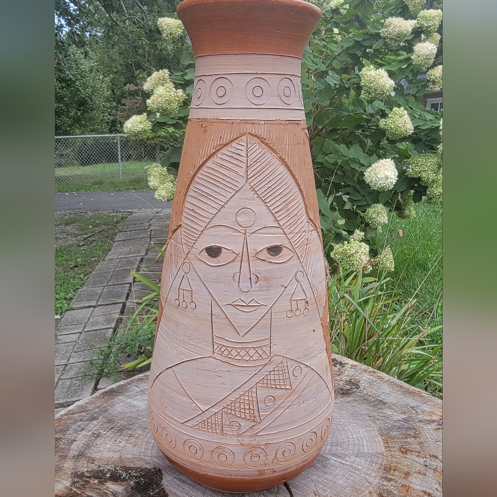 Unique Hand crafted Ceramic Art Pottery Vase